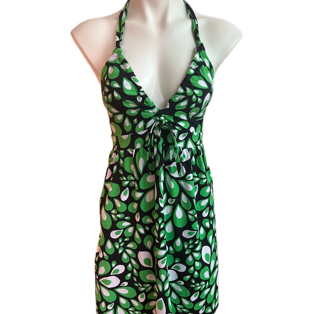 The Northface green black retro athletic swim dress - size Medium